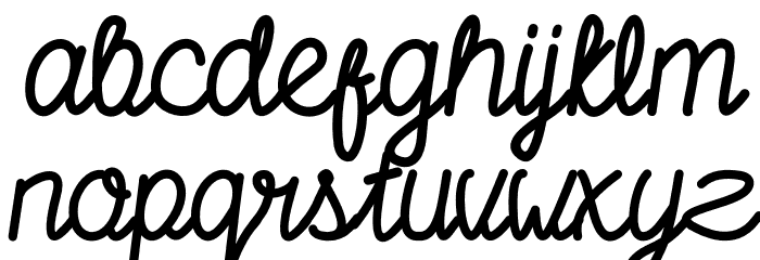 NulisoDonationware Font LOWERCASE
