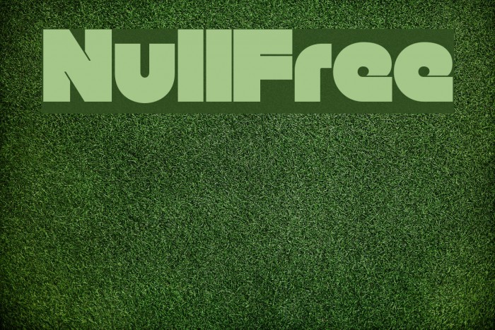 Null-Free Font examples