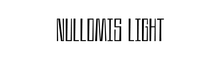 Nullomis Light  font caratteri gratis