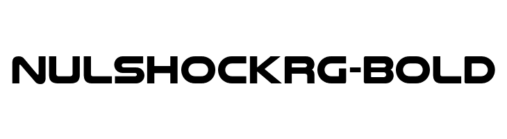 NulshockRg-Bold  font caratteri gratis
