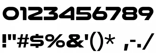 NulshockRg-Bold Font OTHER CHARS