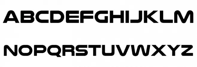 NulshockRg-Bold Font LOWERCASE