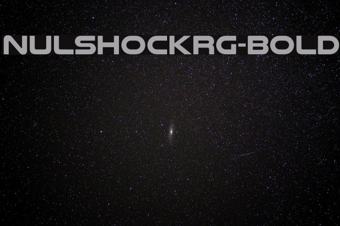 NulshockRg-Bold Font examples