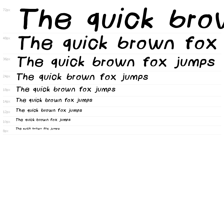 NumbBunny Black Italic Waterfall