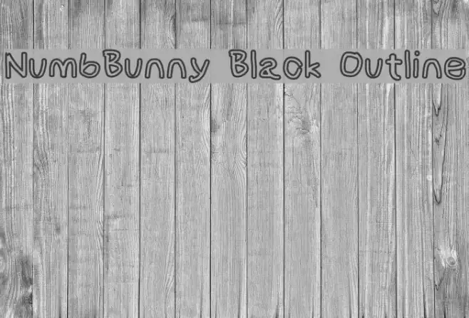 NumbBunny Black Outline Example 1