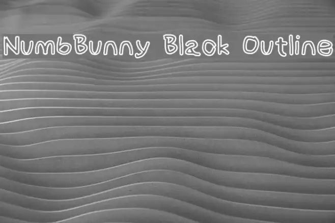 NumbBunny Black Outline Example 2