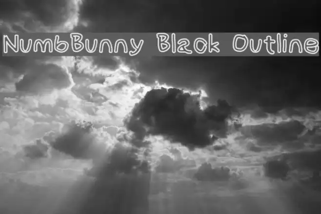 NumbBunny Black Outline Example 3