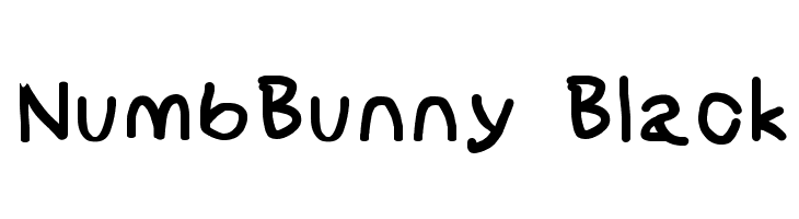 NumbBunny Black Font