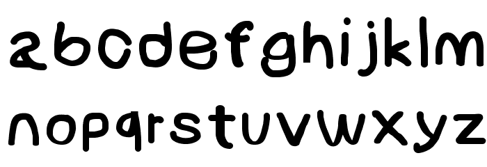 NumbBunny Black Font LOWERCASE