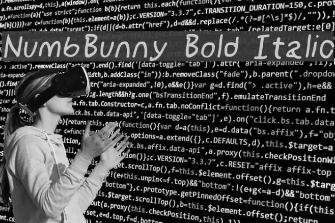 NumbBunny Bold Italic examples