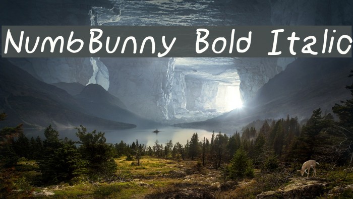 NumbBunny Bold Italic Font examples