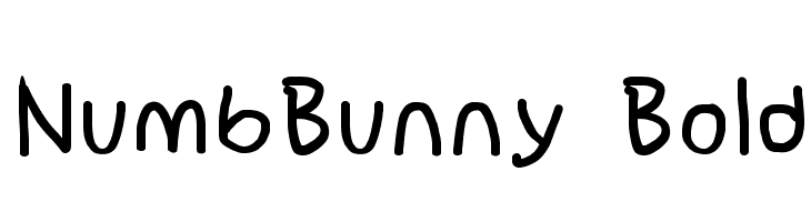 NumbBunny Bold  नि: शुल्क फ़ॉन्ट्स डाउनलोड