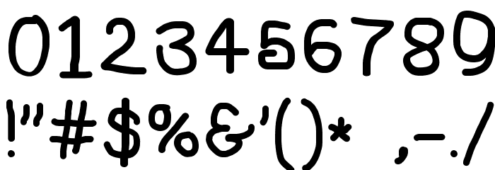 NumbBunny Bold Font OTHER CHARS