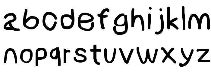 NumbBunny Bold Font LOWERCASE