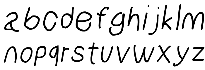 NumbBunny Italic Font LOWERCASE
