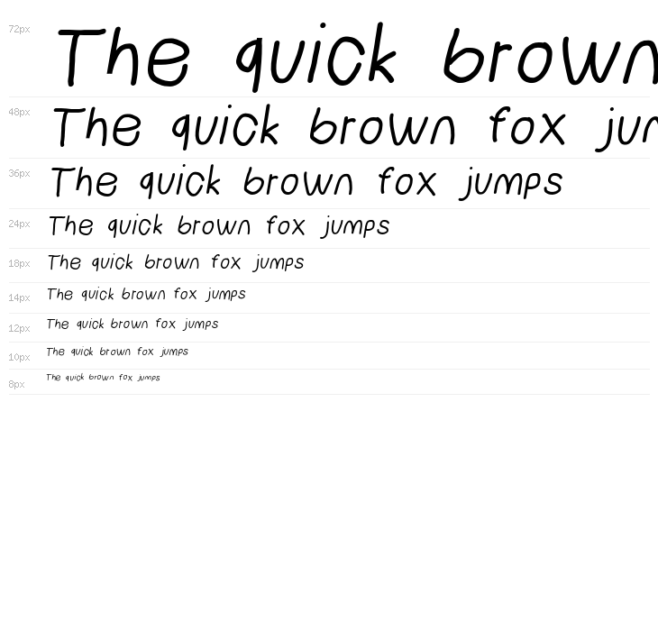 NumbBunny SemiBold Italic Waterfall