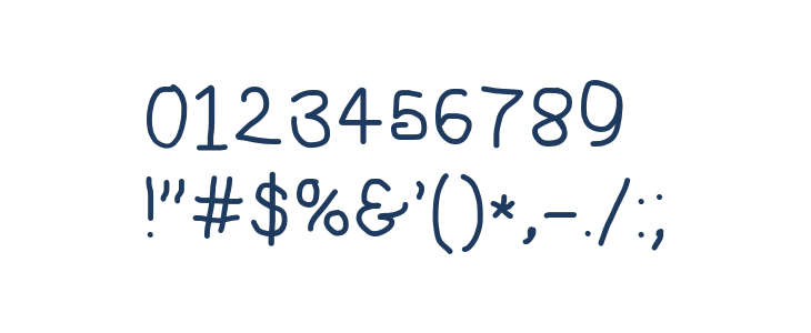 NumbBunny SemiBold Other Characters