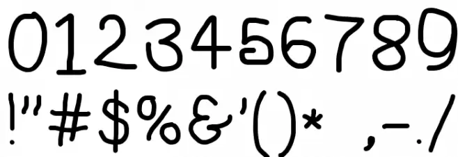 NumbBunny SemiBold Font OTHER CHARS