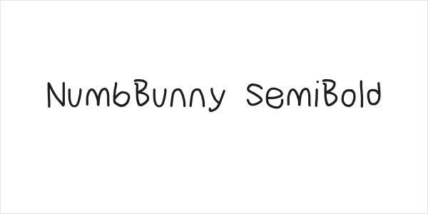 NumbBunny SemiBold Logo