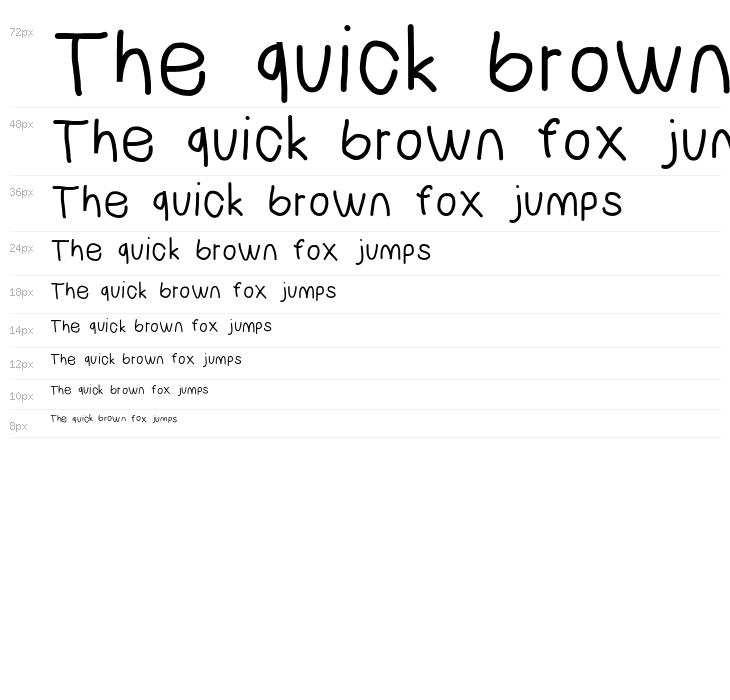 NumbBunny SemiBold Waterfall