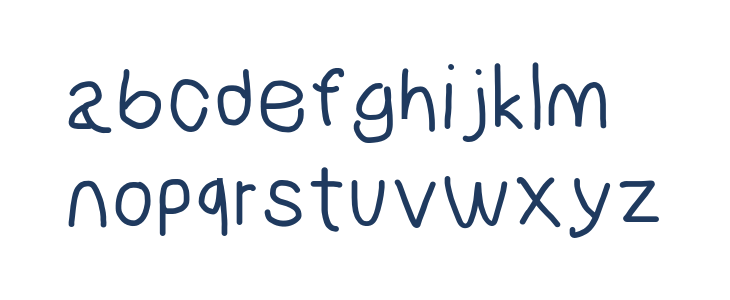 NumbBunny SemiBold Lowercase