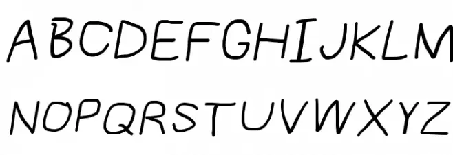 NumbBunny Wide Italic 字体 大写