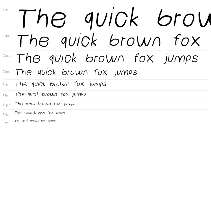 NumbBunny Wide Italic Waterfall