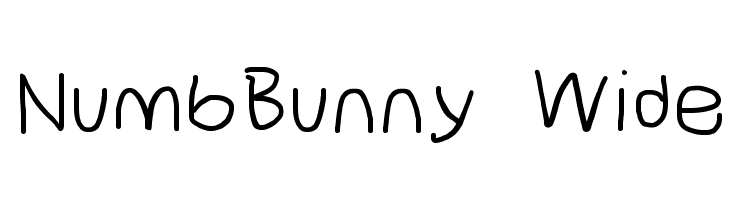 NumbBunny Wide  Free Fonts Download