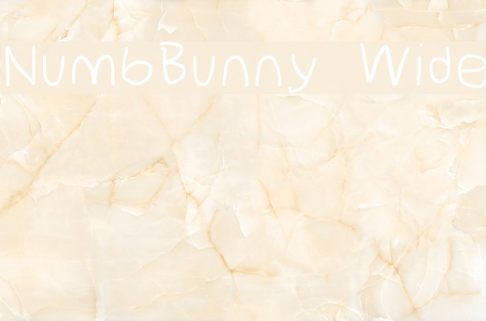 NumbBunny Wide Font examples