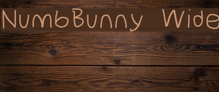 NumbBunny Wide Font examples