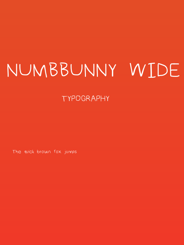 NumbBunny Wide Poster