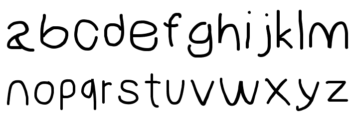 NumbBunny Wide Font LOWERCASE