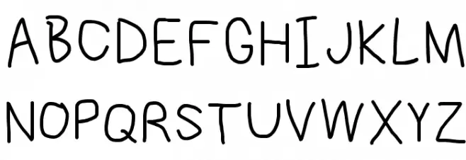 NumbBunny Font Litere mari