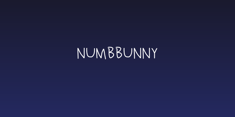 NumbBunny Social Header