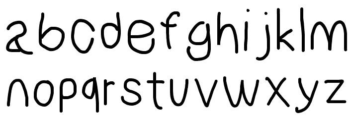 NumbBunny Font LOWERCASE