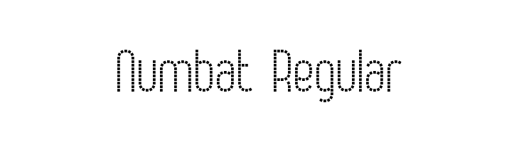 Numbat Regular  font caratteri gratis