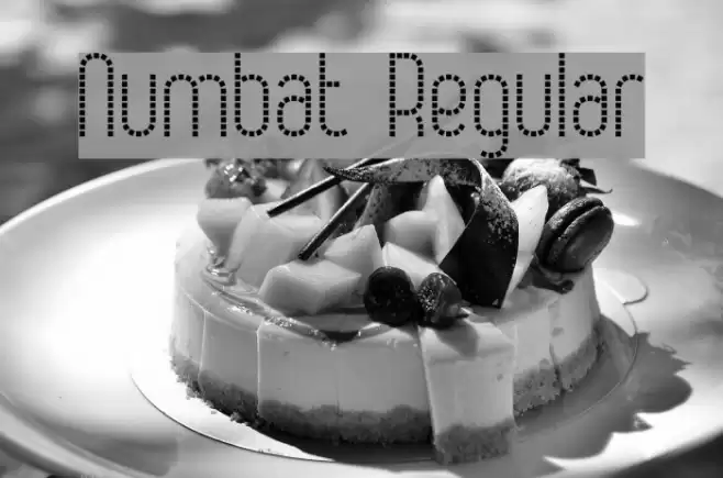 Numbat Regular Font examples