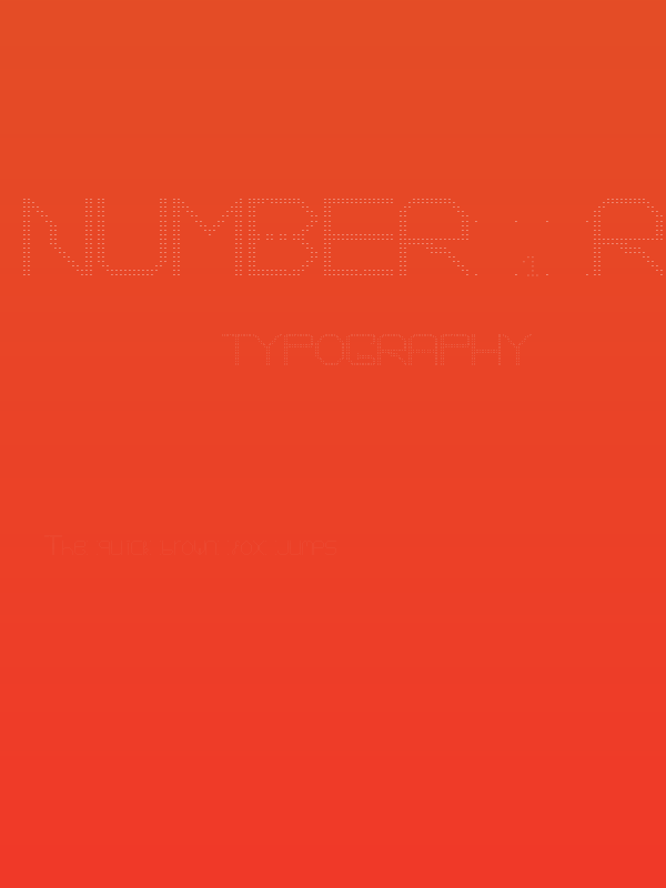 Number 1 Regular Poster