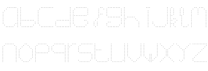 Number 1 Regular Font LOWERCASE