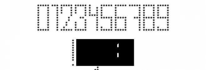 Number 19000 Party Regular Font OTHER CHARS