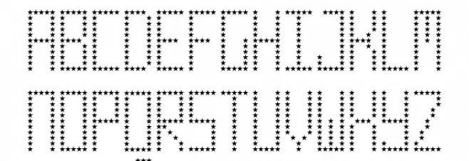 Number 19000 Party Regular Font LOWERCASE