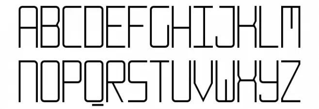 Number 19000 Thin Regular Schriftart Groß
