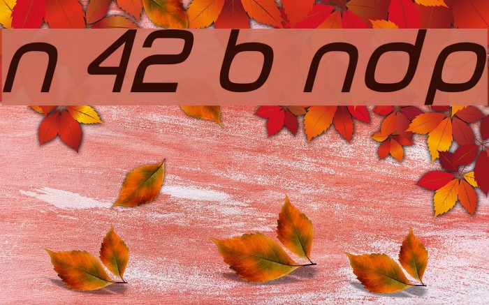 Number 42 Bus NDP Font examples