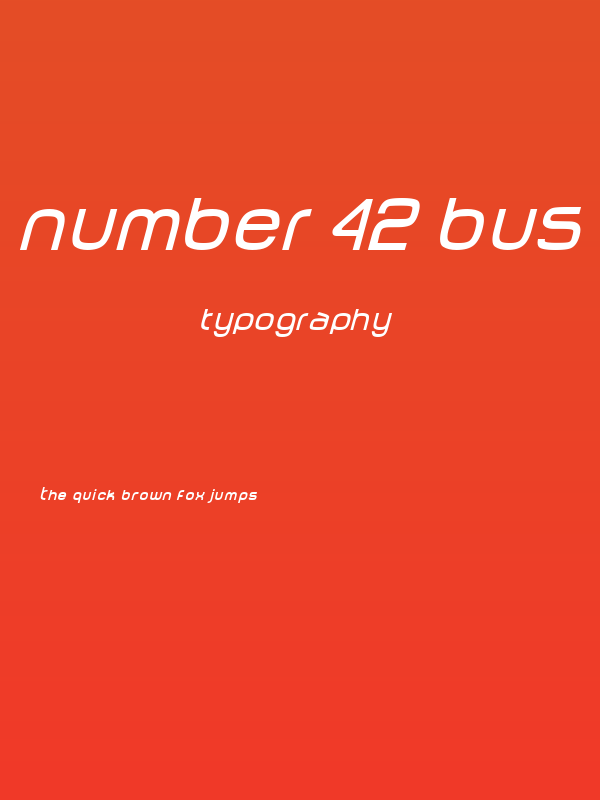 Number 42 Bus NDP Poster