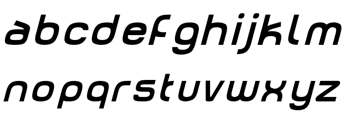 Number 42 Bus NDP Font LOWERCASE