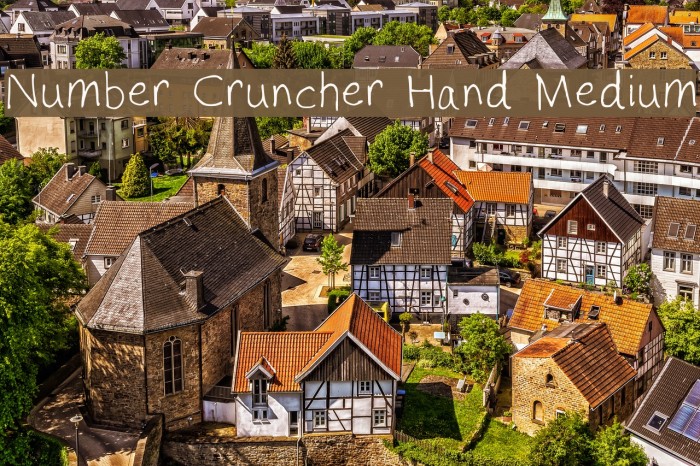 Number Cruncher Hand Medium Example 1