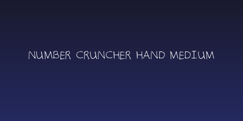 Number Cruncher Hand Medium Social Header