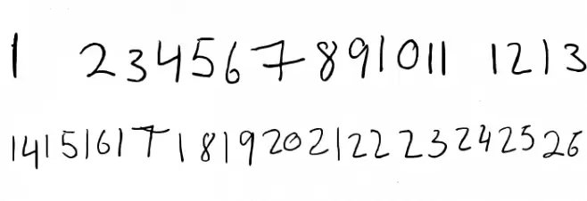 Number Letter Regular Fonte MAIÚSCULAS