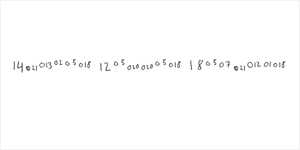 Number Letter Regular Logo