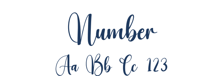 Number Font Preview